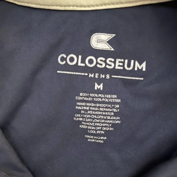 Colosseum Men's Notre Dame Navy Pullover - Picture 2 of 3